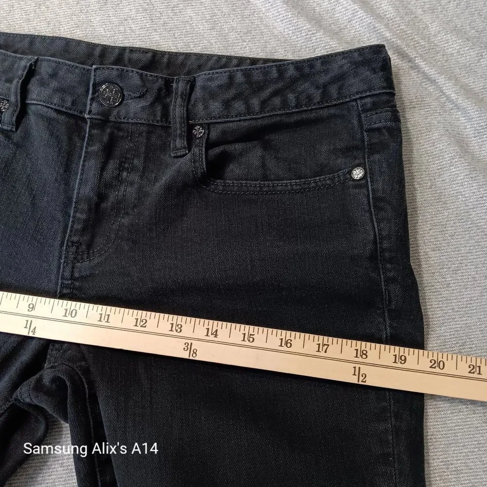 Tory Burch Super Skinny Black Cotton Jeans Size‎ 31